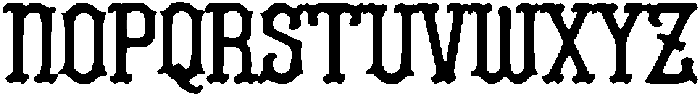 Antique Gothic Regular otf (400) Font UPPERCASE