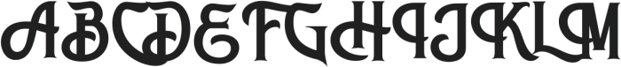 Antique Hard Regular otf (400) Font UPPERCASE