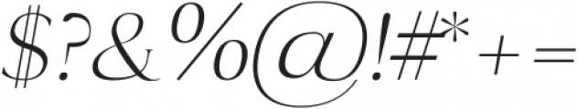 Antique Light Italic otf (300) Font OTHER CHARS
