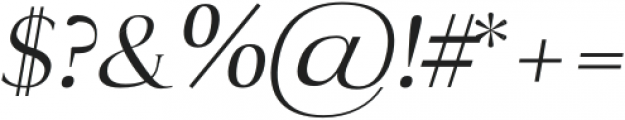 Antique Regular Italic otf (400) Font OTHER CHARS