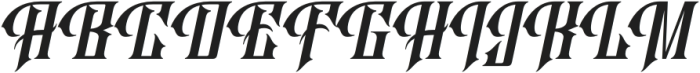 Antrope Italic otf (400) Font UPPERCASE