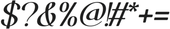 Anugra Italic otf (400) Font OTHER CHARS