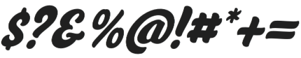 Anyelir Script Bold Italic otf (700) Font OTHER CHARS