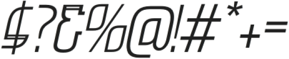 Anzuka Italic otf (400) Font OTHER CHARS