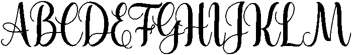 angela otf (400) Font UPPERCASE