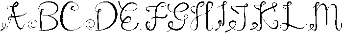 angellina otf (400) Font UPPERCASE