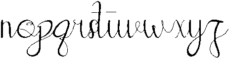 angellina otf (400) Font LOWERCASE