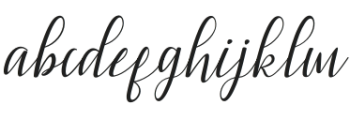 anggiana Regular otf (400) Font LOWERCASE