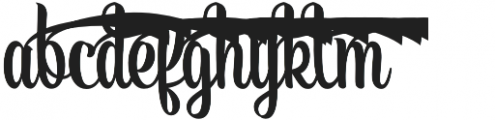 anggie 6 otf (400) Font LOWERCASE