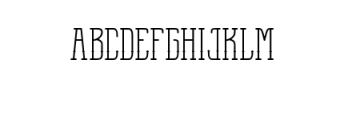Anchor Slab Typeface Font UPPERCASE