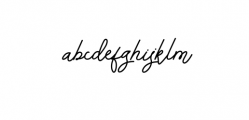 Andalusia - Handwritten Font Style Font LOWERCASE