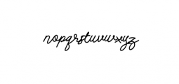 Andalusia - Handwritten Font Style Font LOWERCASE