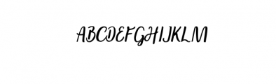 Andaman italic.ttf Font UPPERCASE