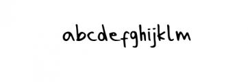 Andara Handwritten Font Font LOWERCASE