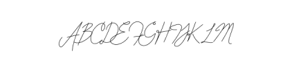 AndreaScript-Thin.otf Font UPPERCASE