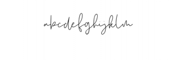 Andrians Script.ttf Font LOWERCASE