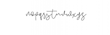 Andrians Script.ttf Font LOWERCASE