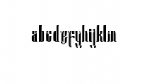 Anehena-Regular.otf Font LOWERCASE