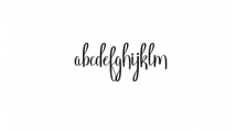 Angelica.otf Font LOWERCASE