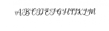 Angellina.otf Font UPPERCASE