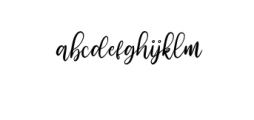 Angellina.otf Font LOWERCASE