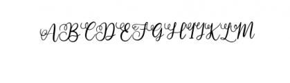 Angellina.ttf Font UPPERCASE