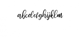 Angellina.ttf Font LOWERCASE