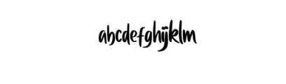 Anglice.otf Font LOWERCASE