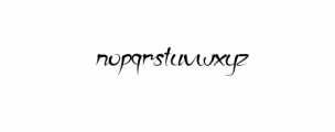 Annecy Italic.otf Font LOWERCASE