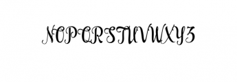 Antero.ttf Font UPPERCASE