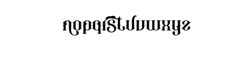 Anthique Alt.otf Font LOWERCASE