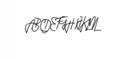 Antique Signature Font UPPERCASE