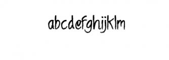 AnyaThorns.otf Font LOWERCASE