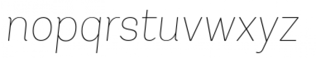 Andes Italic Ultra Light Font LOWERCASE