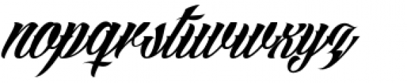 Angilla Tattoo Regular Font LOWERCASE