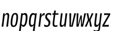 Annuario Condensed Italic Font LOWERCASE