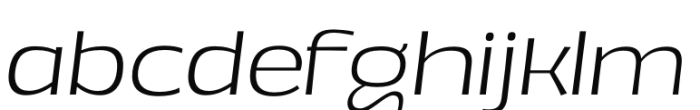 Annuario Expanded Light Italic Font LOWERCASE