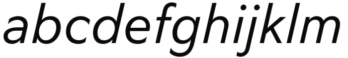 Antona Regular Italic Font LOWERCASE