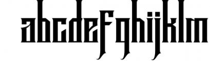 ANTHEMS Blackletter Font LOWERCASE