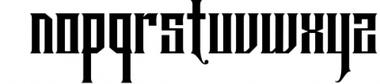 ANTHEMS Blackletter Font LOWERCASE