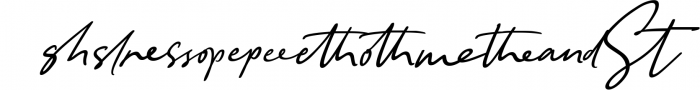 Anastacia Signature Font Font LOWERCASE