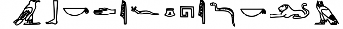 Ancient Languages Typeface Bundle 1 Font UPPERCASE
