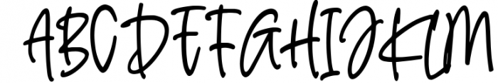 Angel Delight - Handwritten Font Font UPPERCASE