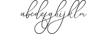 Angela Aiglory Beauty Script Font LOWERCASE