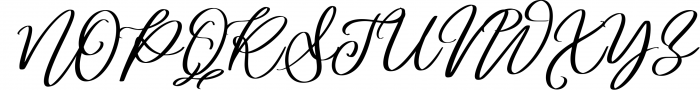 Angela Gardness - A Flourish Script Font 1 Font UPPERCASE