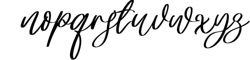 Angela Gardness - A Flourish Script Font 1 Font LOWERCASE