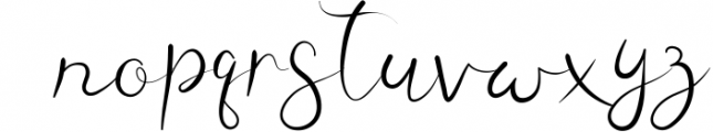 Angela Sweet - Modern Calligraphy Font Font LOWERCASE