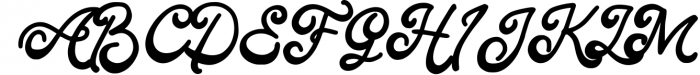 Angelia - Modern Script Font UPPERCASE