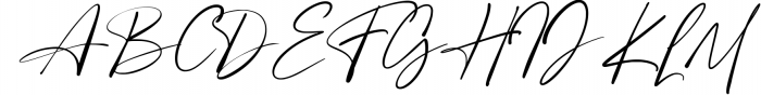 Angelinas Signature Font UPPERCASE