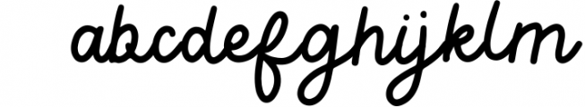 Angitany Monoline Script Font LOWERCASE